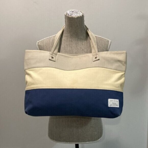 Sentino Colour Block Canvas Tote - Picture 2 of 12